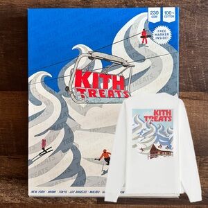 Kith Treats Summit Lodge Long Sleeve Tee • White • 2025